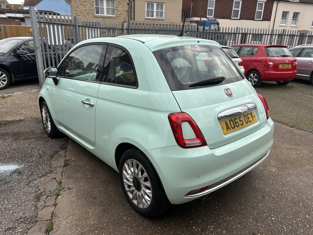 Fiat 500 Hatchback 1.2 500 My17 1.2 69Hp Lounge 2015 AO65OET Green #6