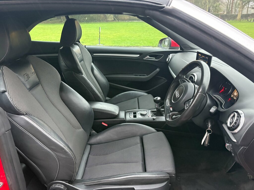 Audi A3 Cabriolet 2.0 Tdi S Line Convertible Euro HV15RVZ Red #6