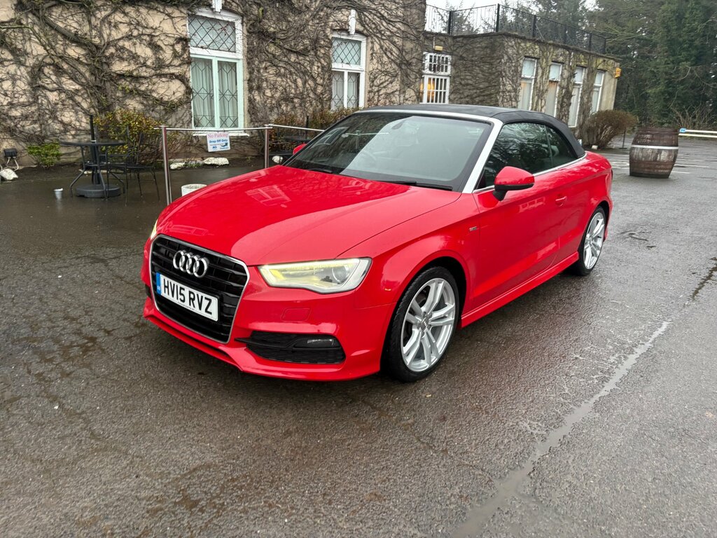 Audi A3 Cabriolet 2.0 Tdi S Line Convertible Euro Red