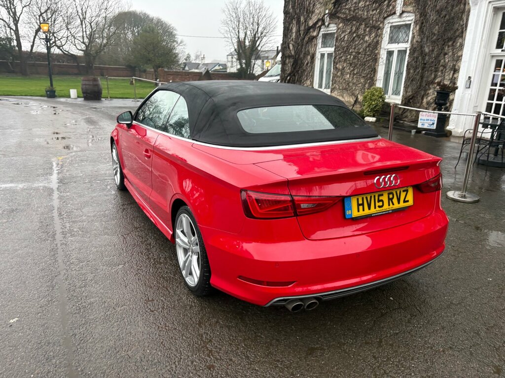 Audi A3 Cabriolet 2.0 Tdi S Line Convertible Euro HV15RVZ Red #3
