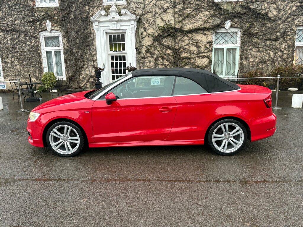 Audi A3 Cabriolet 2.0 Tdi S Line Convertible Euro HV15RVZ Red #2