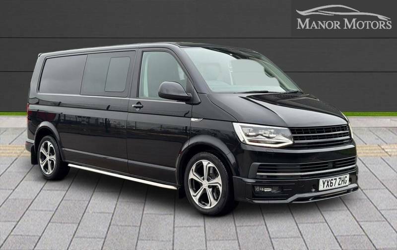 Volkswagen Transporter Sportline 2.0 Bitdi T32 Sportline Crew Van Double Cab Di Black #4