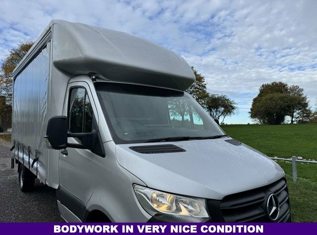 Mercedes-Benz Sprinter 2.1 314Cdi 3.5T. Lwb 4.2M Curtainside Tail Lift Ai YB71FVP Silver #4