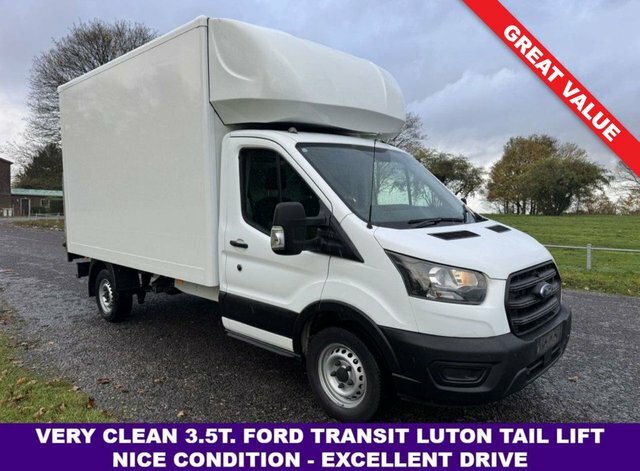 Ford Transit Custom 2.0 350 Ecoblue Leader Luton Tail Lift Rwd White