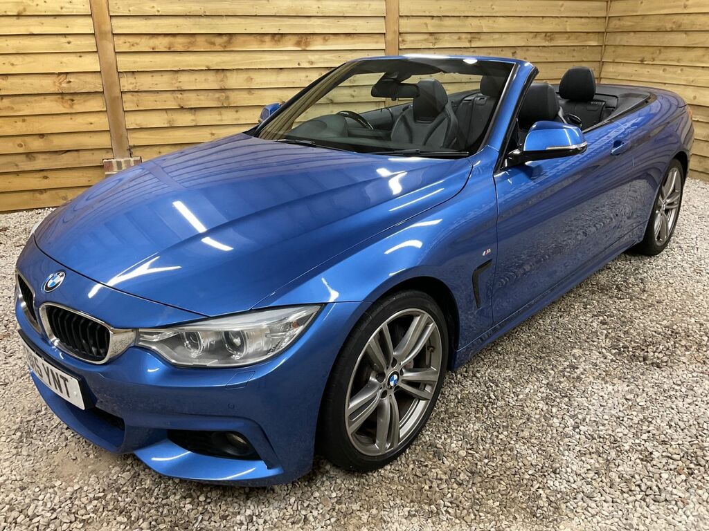 BMW 4 Series 435I M Sport Convertible Blue #3