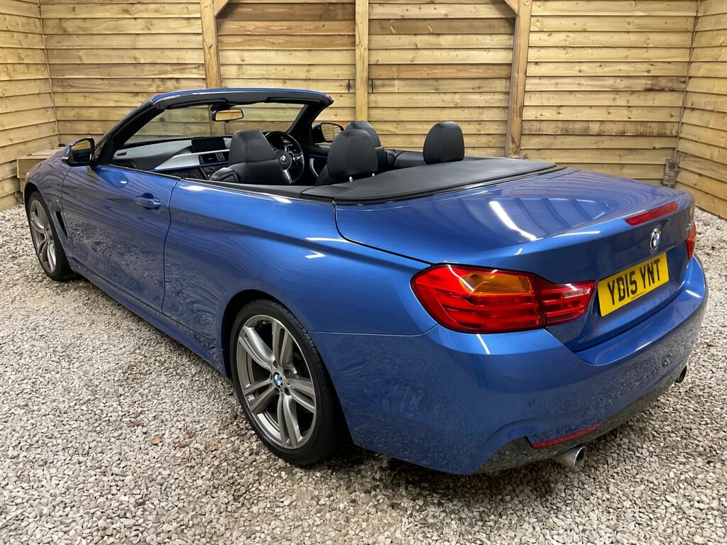 BMW 4 Series 435I M Sport Convertible Blue #4