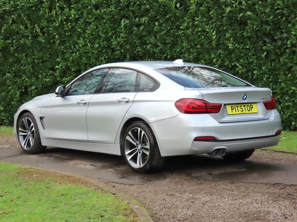 BMW 4 Series Gran Coupe 2.0 420D Sport Hatchback Euro 6 S DN20NTK Silver #5