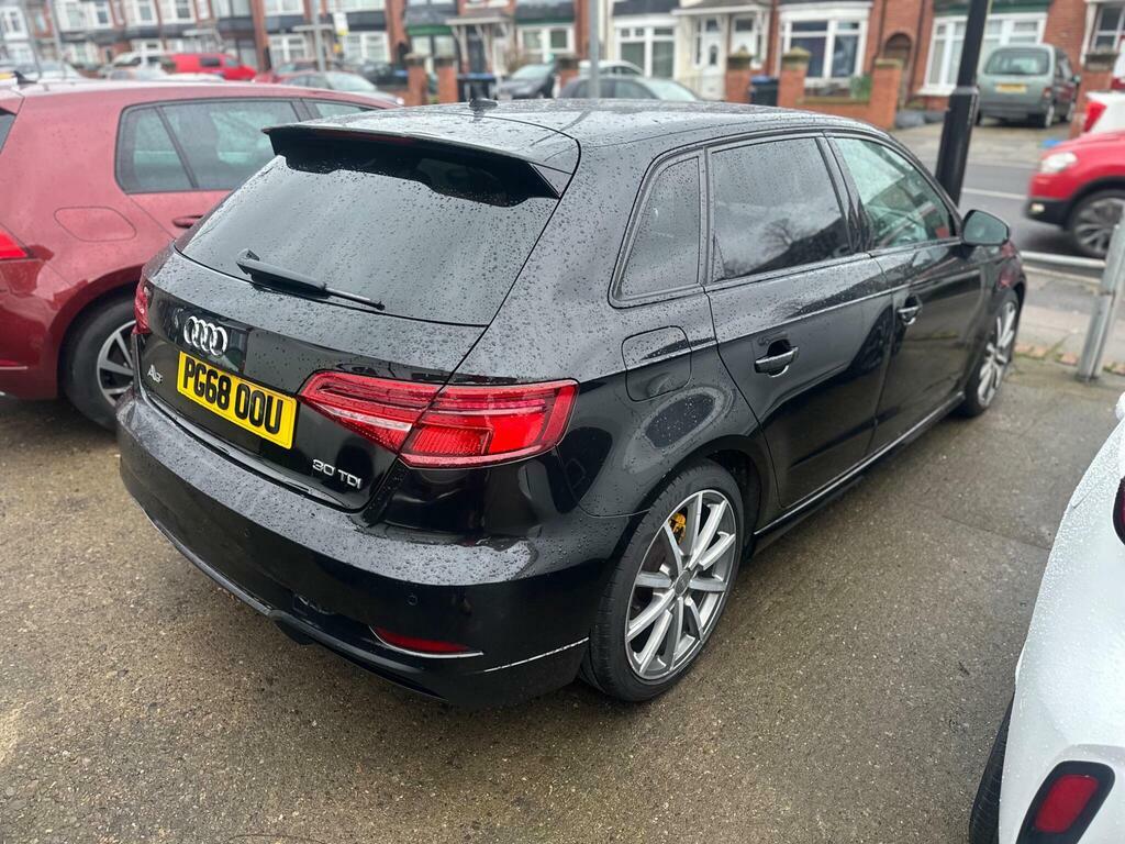 Audi A3 1.6 Tdi 30 Black Edition Sportback S Tronic Euro 6 PG68OOU Black #3