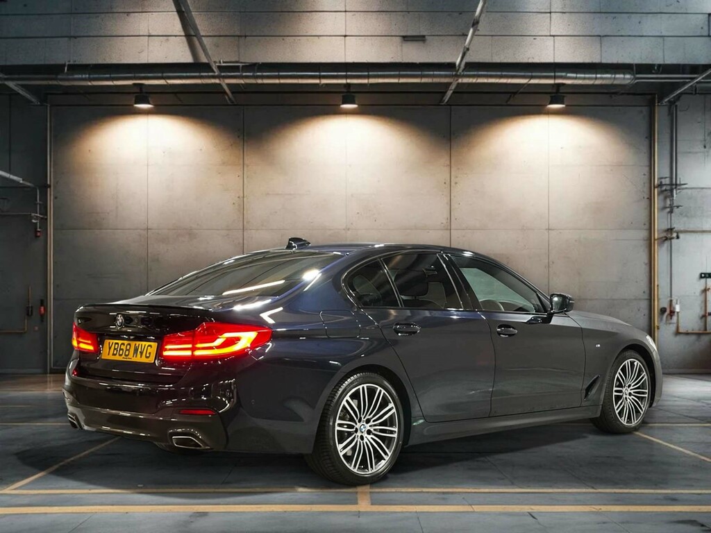 BMW 5 Series 520D Xdrive M Sport 4Wd YB68WVG Black #6