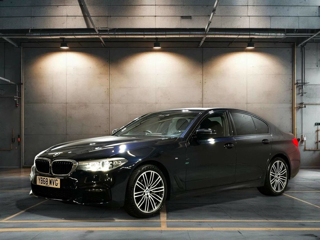 BMW 5 Series 520D Xdrive M Sport 4Wd YB68WVG Black #3