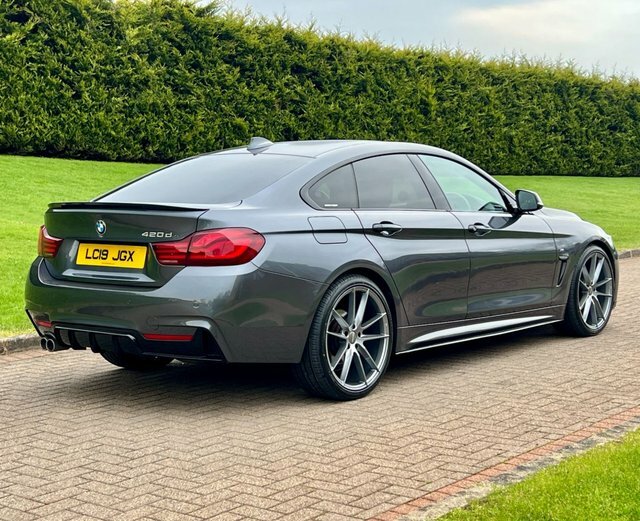 BMW 4 Series Gran Coupe 2.0 420D M Sport LC19JGX Grey #3