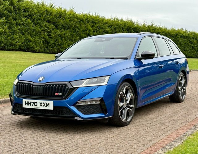 Skoda Octavia 2.0 Tdi Vrs Estate HN70XXM Blue #4