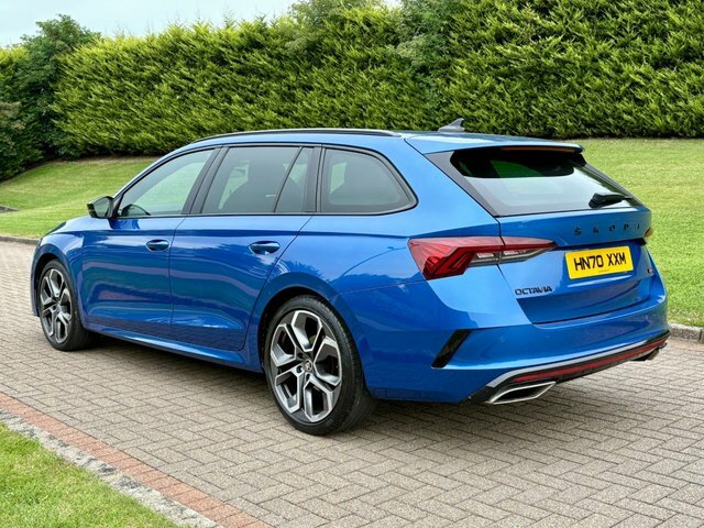 Skoda Octavia 2.0 Tdi Vrs Estate HN70XXM Blue #6