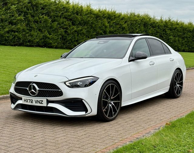 Mercedes-Benz C Class 2.0 C300dh Mhev Amg HX72VNZ White #2