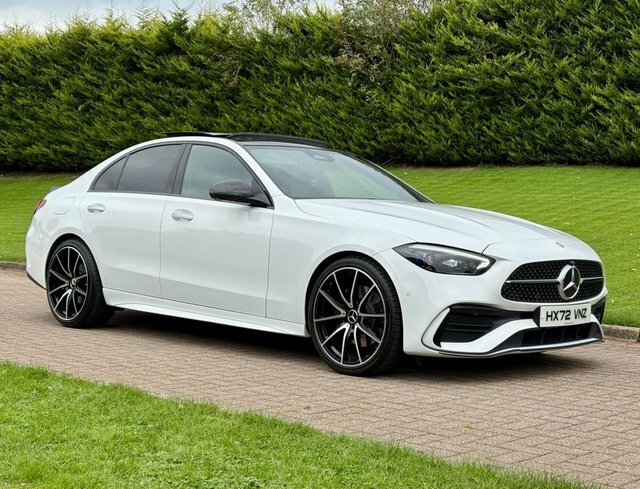 Mercedes-Benz C Class 2.0 C300dh Mhev Amg HX72VNZ White #3