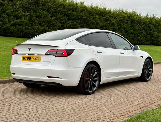 Tesla Model 3 Dual Motor Performance Saloon BT69YXC White #3