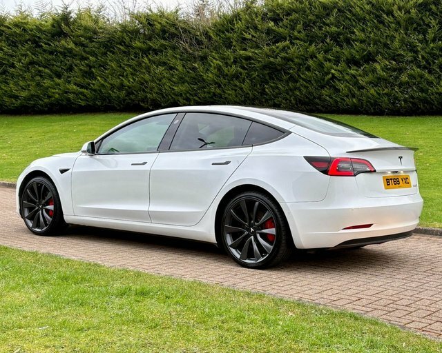 Tesla Model 3 Dual Motor Performance Saloon BT69YXC White #6