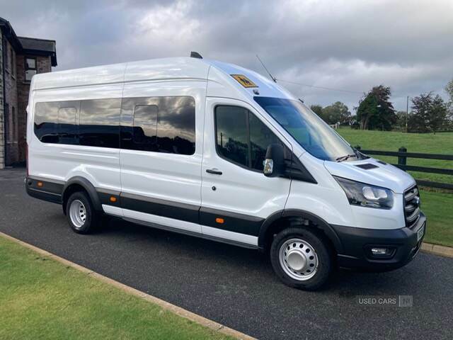 Ford Transit Custom 2.0 Ecoblue 130Ps H3 17 Seater Leader YS22BZU White #2