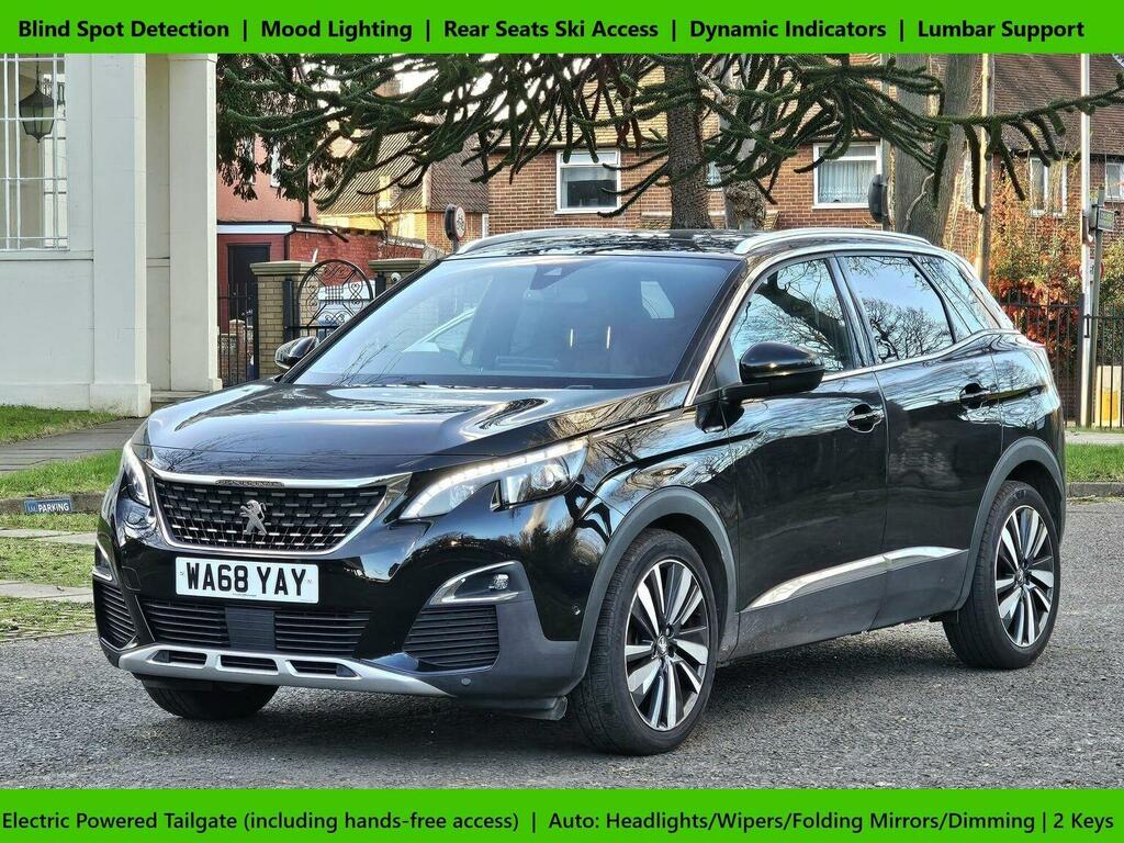 Peugeot 3008 1.2 Puretech Gt Line Euro 6 Ss 201868 WA68YAY Black #3