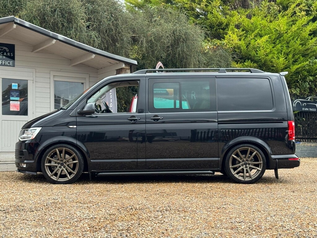 Volkswagen Transporter 2.0 Bitdi T32 Bluemotion Tech Highline Kombi Doubl FV18OJL Black #6