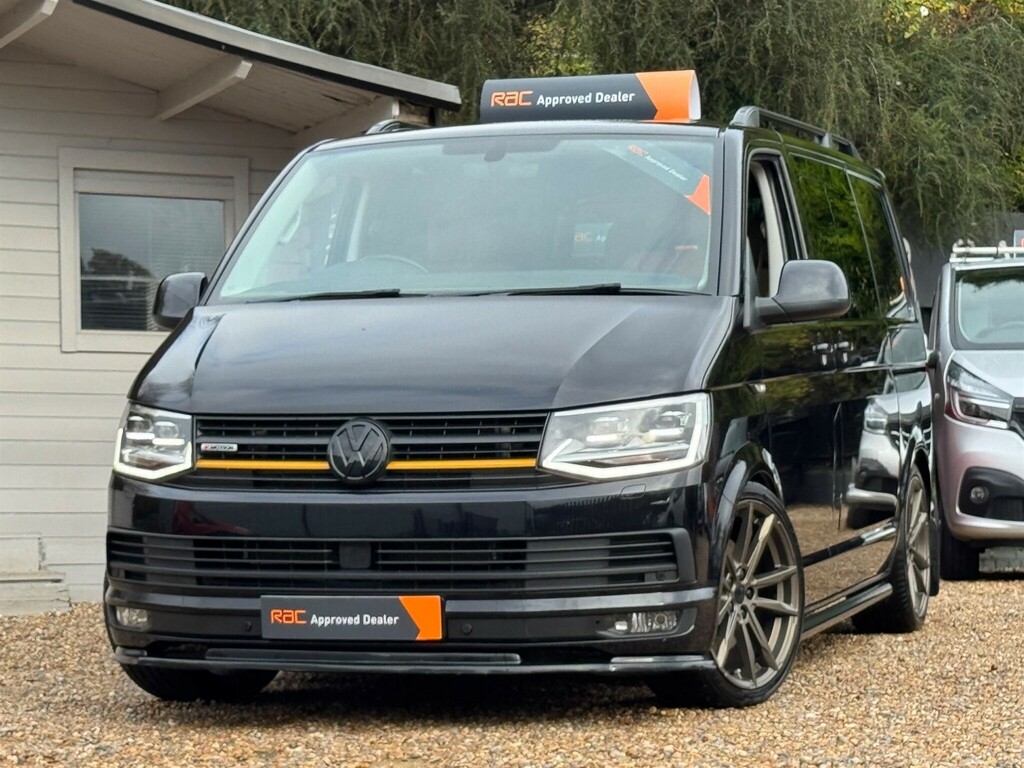 Volkswagen Transporter 2.0 Bitdi T32 Bluemotion Tech Highline Kombi Doubl FV18OJL Black #5
