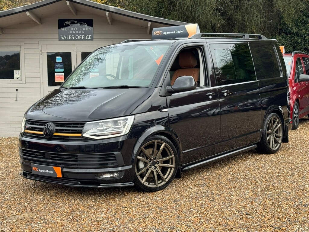 Volkswagen Transporter 2.0 Bitdi T32 Bluemotion Tech Highline Kombi Doubl FV18OJL Black #2