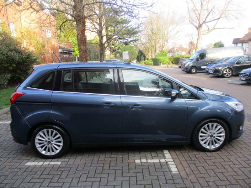 Ford Grand C-Max 1.5 Tdci Titanium 7 Seater Ulez Compliant Fsh FL68VFZ Blue #6