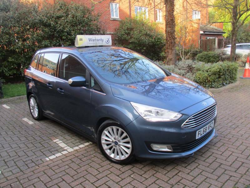 Ford Grand C-Max 1.5 Tdci Titanium 7 Seater Ulez Compliant Fsh FL68VFZ Blue #3