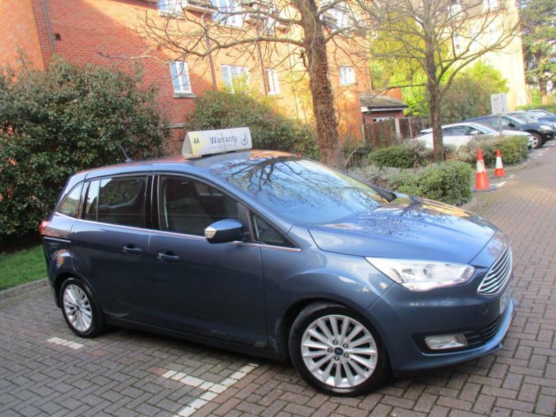 Ford Grand C-Max 1.5 Tdci Titanium 7 Seater Ulez Compliant Fsh FL68VFZ Blue #4