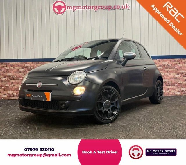 Fiat 500 1.2 Matt Black Hatchback Euro 5 Black