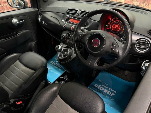 Fiat 500 1.2 Matt Black Hatchback Euro 5 KY61WRT Black #5