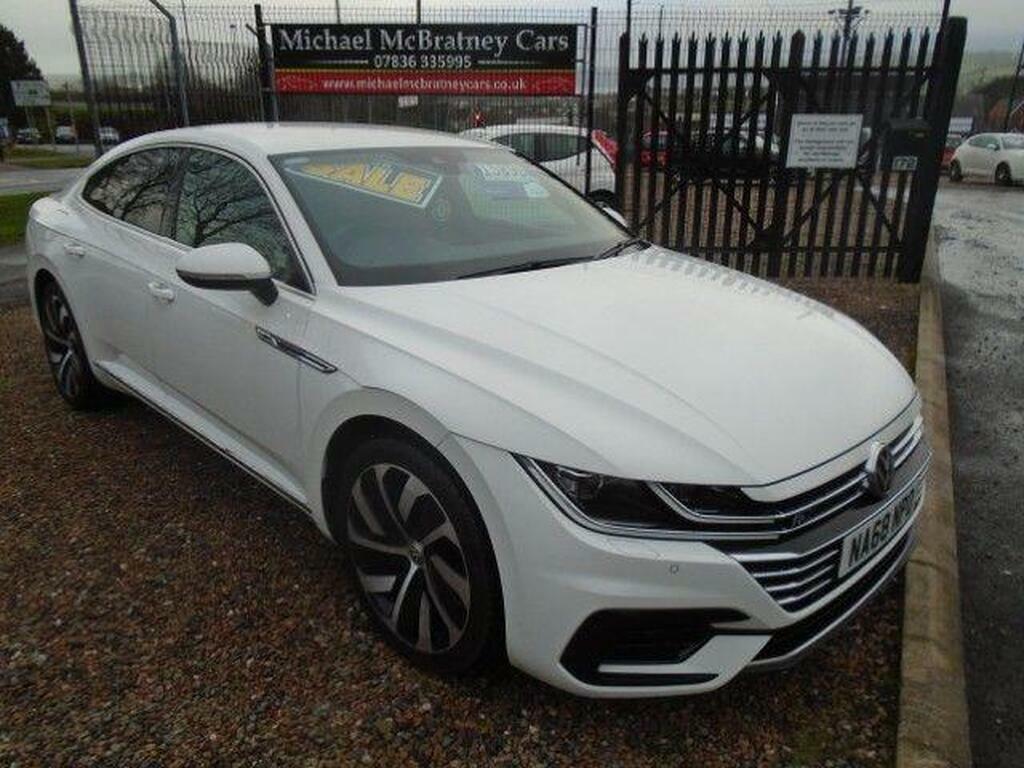 Volkswagen Arteon 2.0 Tdi R-line Fastback Dsg 4Motion Euro 6 S S White