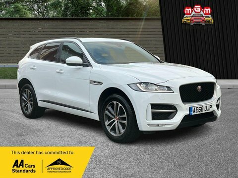 Jaguar F-Pace R-sport Awd AE68UJP White #4