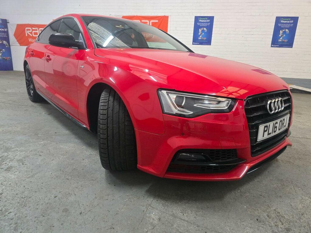 Audi A5 Hatchback 2.0 Tdi Black Edition Plus Sportback Mul Red