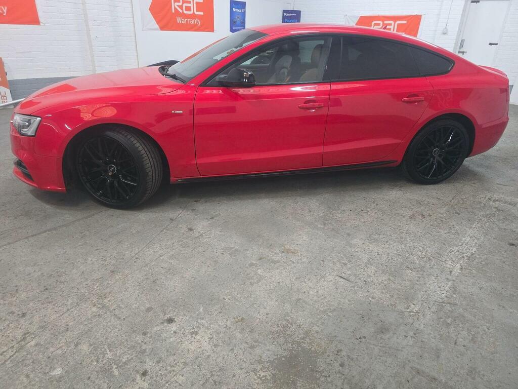 Audi A5 Hatchback 2.0 Tdi Black Edition Plus Sportback Mul PL16ORJ Red #4