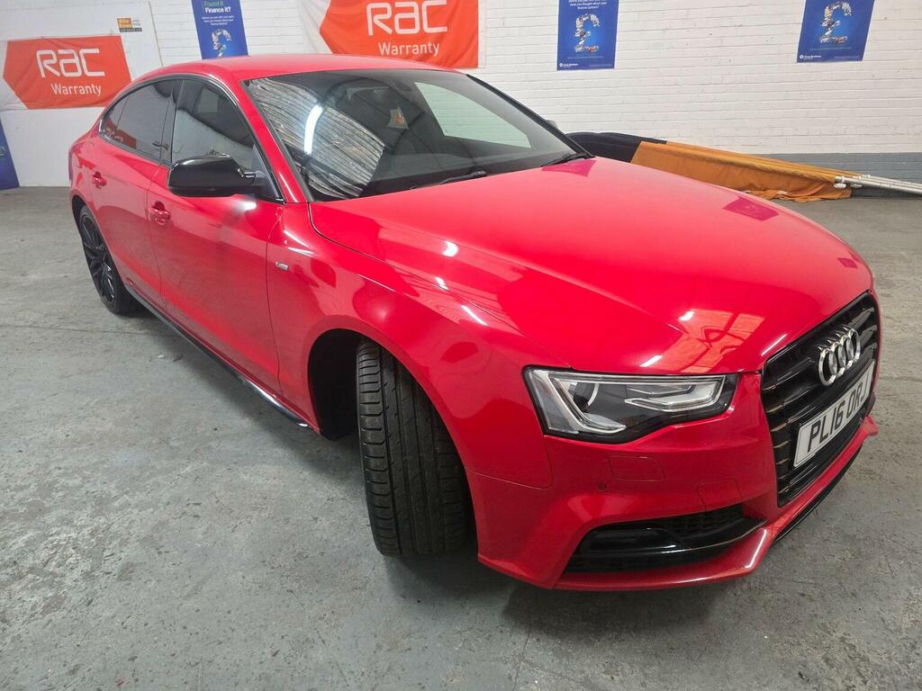 Audi A5 Hatchback 2.0 Tdi Black Edition Plus Sportback Mul PL16ORJ Red #2