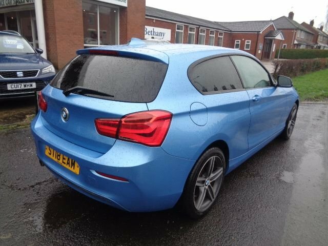 BMW 1 Series 1.5 118I Sport Hatchback Euro 6 ST18EAM Blue #5