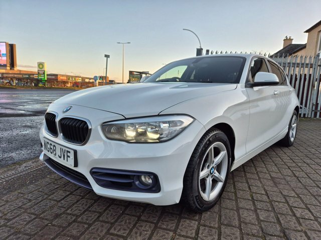 BMW 1 Series 118D Sport Hatchback NG68JVF White #3