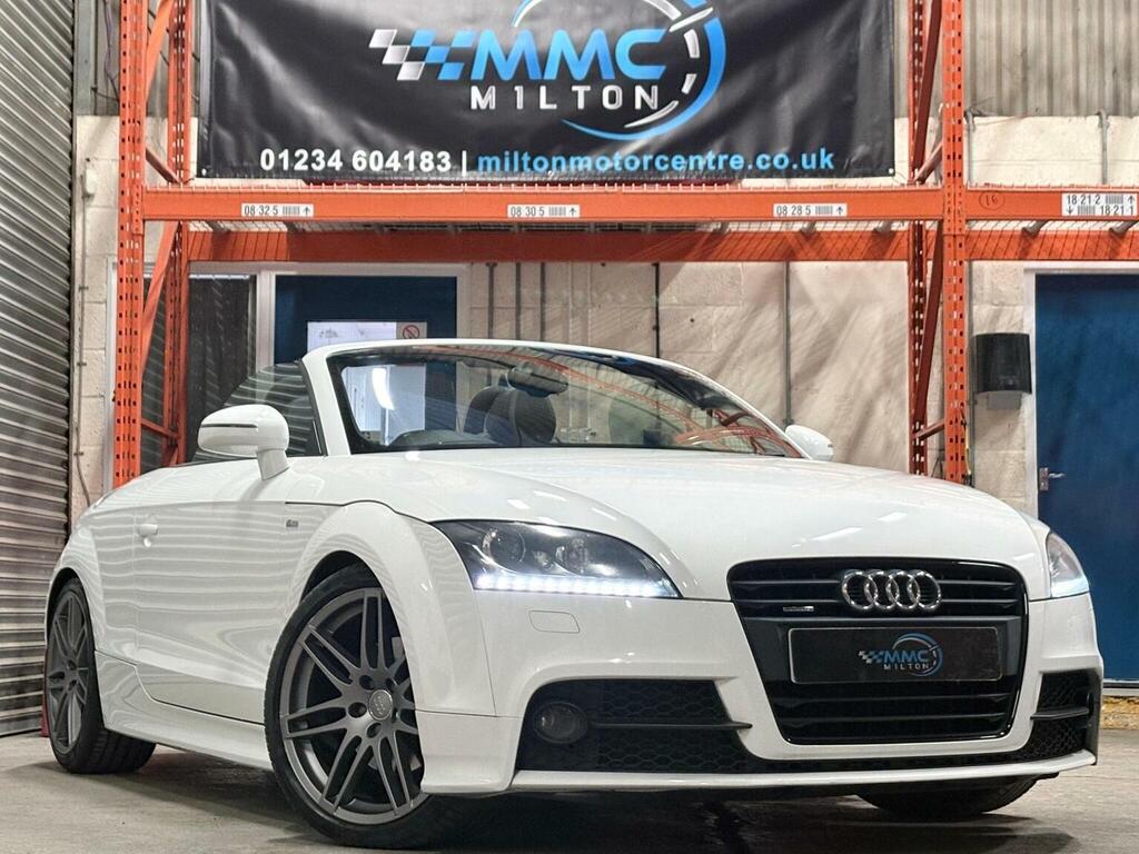 Audi TT Convertible 2.0 Tdi Black Edition Roadster S Troni White #5