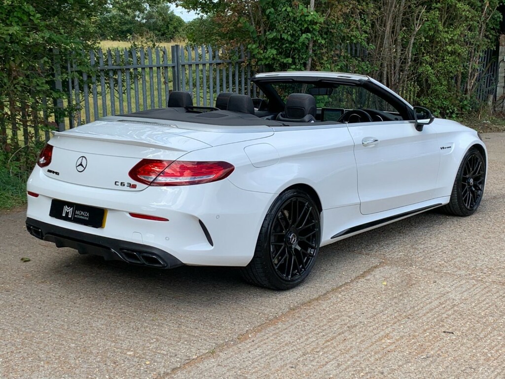 Mercedes-Benz C Class C63 Amg 4.0 V8 Biturbo Spds Mct Cabriolet BV17BVP White #3