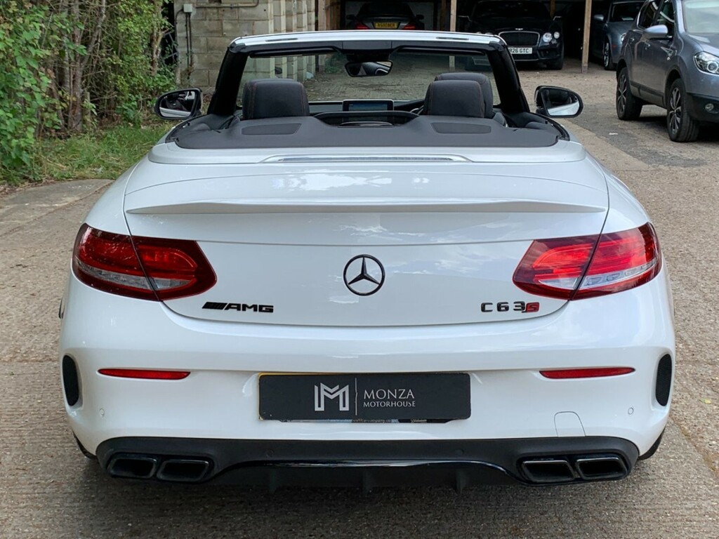 Mercedes-Benz C Class C63 Amg 4.0 V8 Biturbo Spds Mct Cabriolet BV17BVP White #4