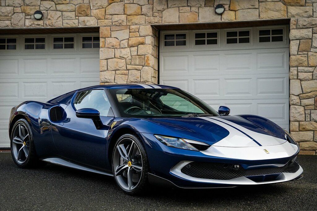 Ferrari 296 GTB 3.0T V6 7.45Kwh Coupe Plug-in Hybrid F1 Blue