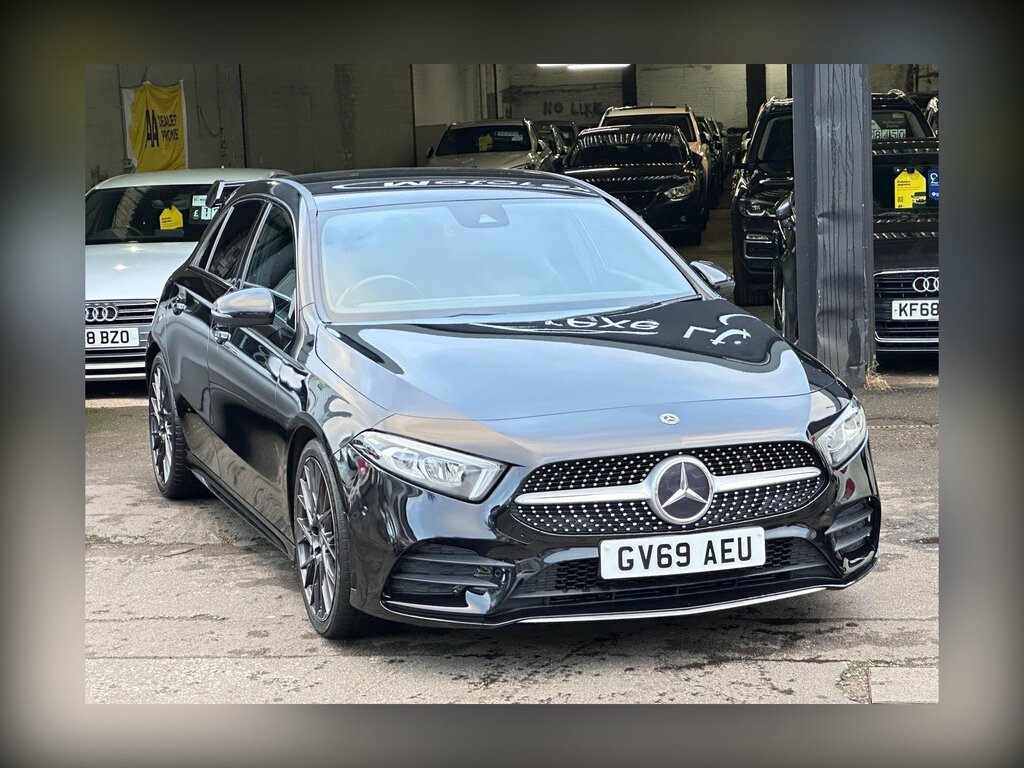 Mercedes-Benz A Class 1.3 A200 Amg Line Executive 7G-dct Euro 6 Ss GV69AEU Black #2