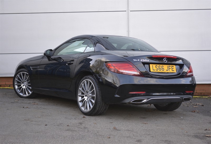 Mercedes-Benz SLC 2.1 Slc250d Amg Line Convertible G-tron LS66JFE Black #5