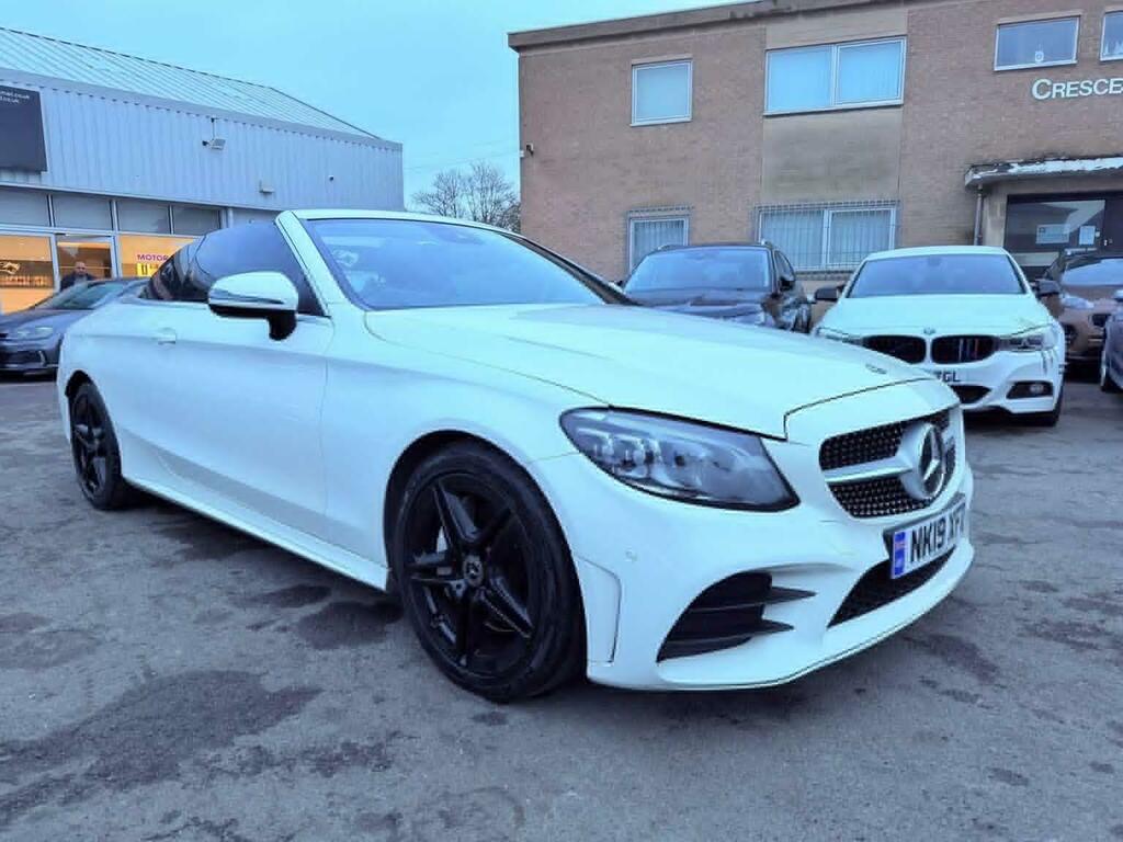 Mercedes-Benz C Class 2.0 C300 Amg Line Premium Cabriolet G-tronic Eu NK19XFD White #2