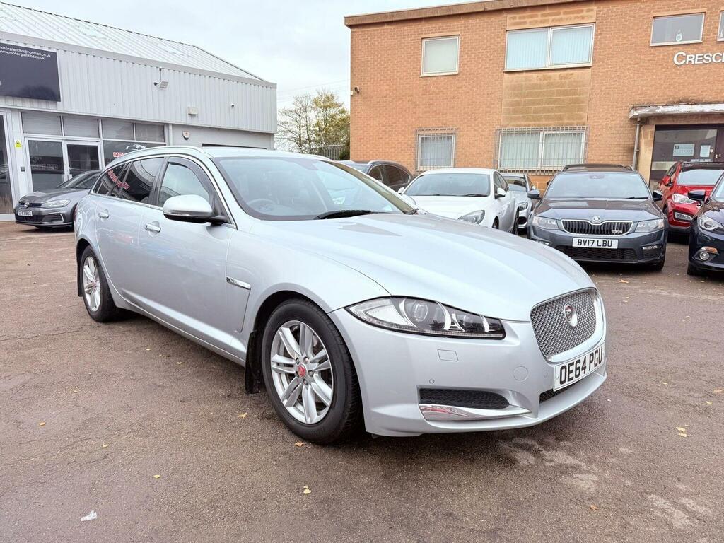 Jaguar XF 2.2D Premium Luxury Sportbrake Euro 5 Ss 5 OE64PGU Silver #2