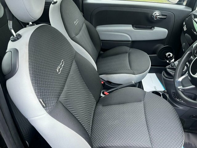 Fiat 500 Eco Pop Star Hatchback MW67DKL Black #3