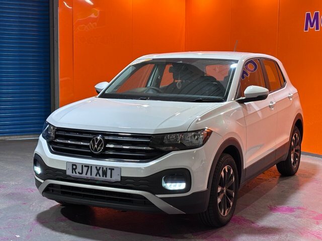 Volkswagen T-Cross 1.0 S Tsi 94 Bhp 1 Owner. 17 Diamond Alloys RJ71XWT White #3