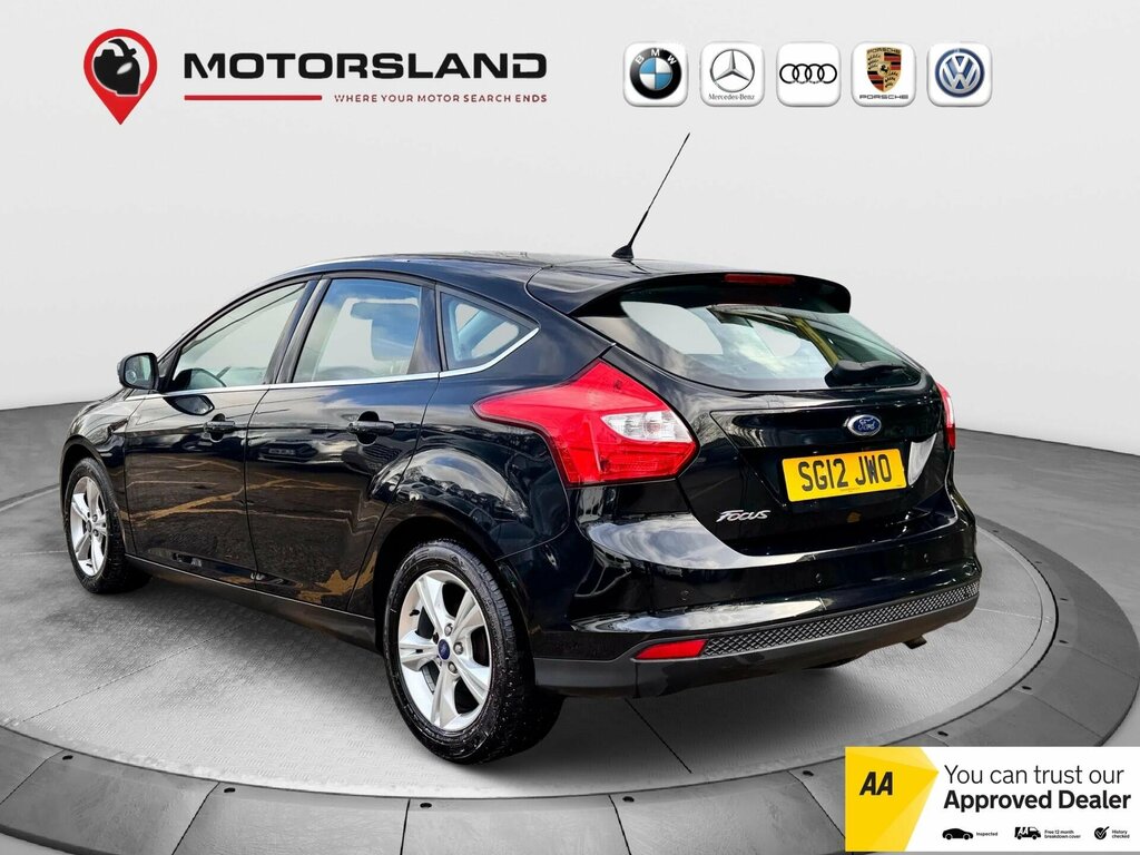 Ford Focus 1.6 Zetec Hatchback Powershift Euro 5 SG12JWO Black #4