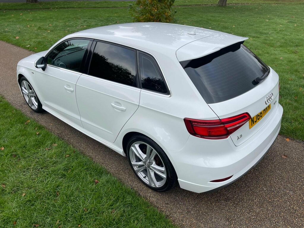 Audi A3 Hatchback 1.4 Tfsi Cod S Line Sportback Euro 6 S NJ66HRN White #2